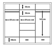 Load image into Gallery viewer, Valencia 3 Sliding Door Wardrobe 250cm
