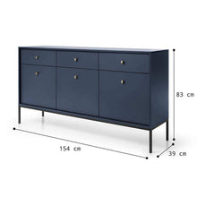 Load image into Gallery viewer, Pavia Large Sideboard Cabinet 154cm
