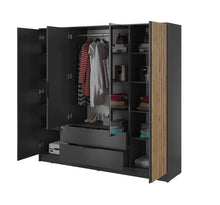 Load image into Gallery viewer, Piran II Hinged Door Wardrobe 206cm
